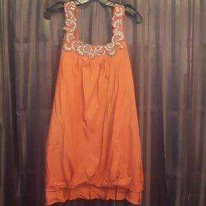 Ginger coloured dress